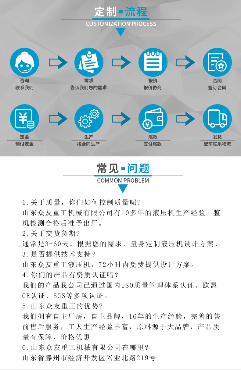 30T臥式單臂液壓機(jī) 30噸壓裝單臂油壓機(jī) 鋼板折彎單柱壓力機(jī)三梁四柱 定制流程