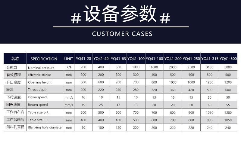 400噸單臂液壓機 400T鋼管校直校正C型壓力機YQ41單柱技術參數_副本